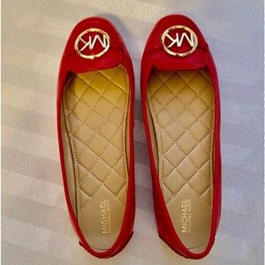 Michael Kors Red Leather Shoes 8.5 NWT